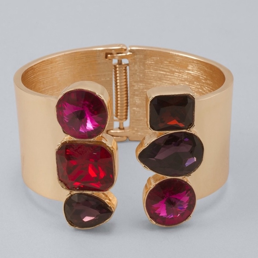 WHBM MIXED STONE CUFF BRACELET